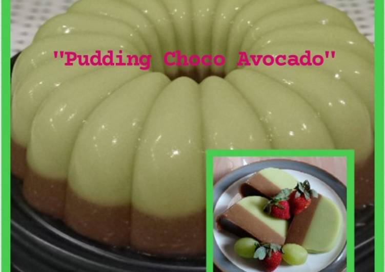 Resep Pudding Choco Avocado……manis dan legit🤤🤤🤤 Anti Gagal