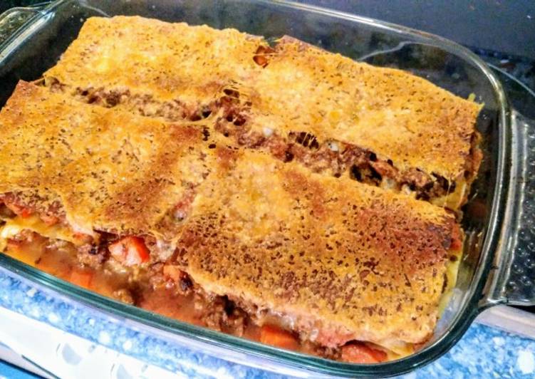 Lasaña de carne picada fácil