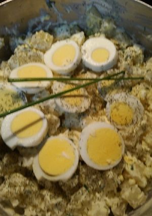 A picture of Hawaiian Potato Salad, Mother's Day.
