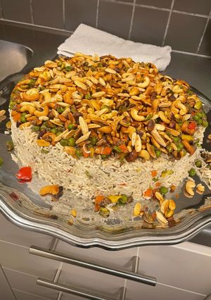 صورة لوصفة رز بازيلا والجزر باللحمة المفرومه