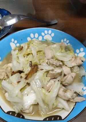 苦茶油雞肉炒高麗菜 的食譜成品照片