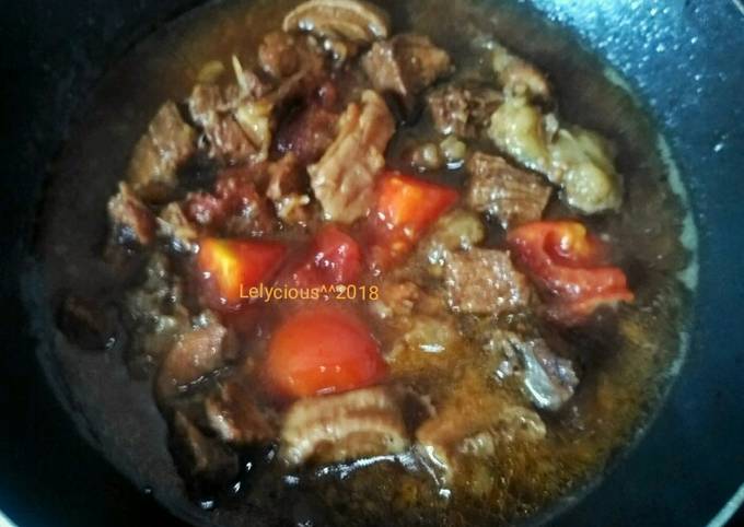 Semur Daging Sapi Simple Kuah Segar 🍅