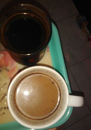 Foto resep Kopi hitam dan kopi susu