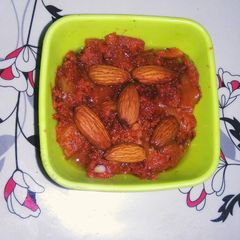 A picture of Apple peels halwa.