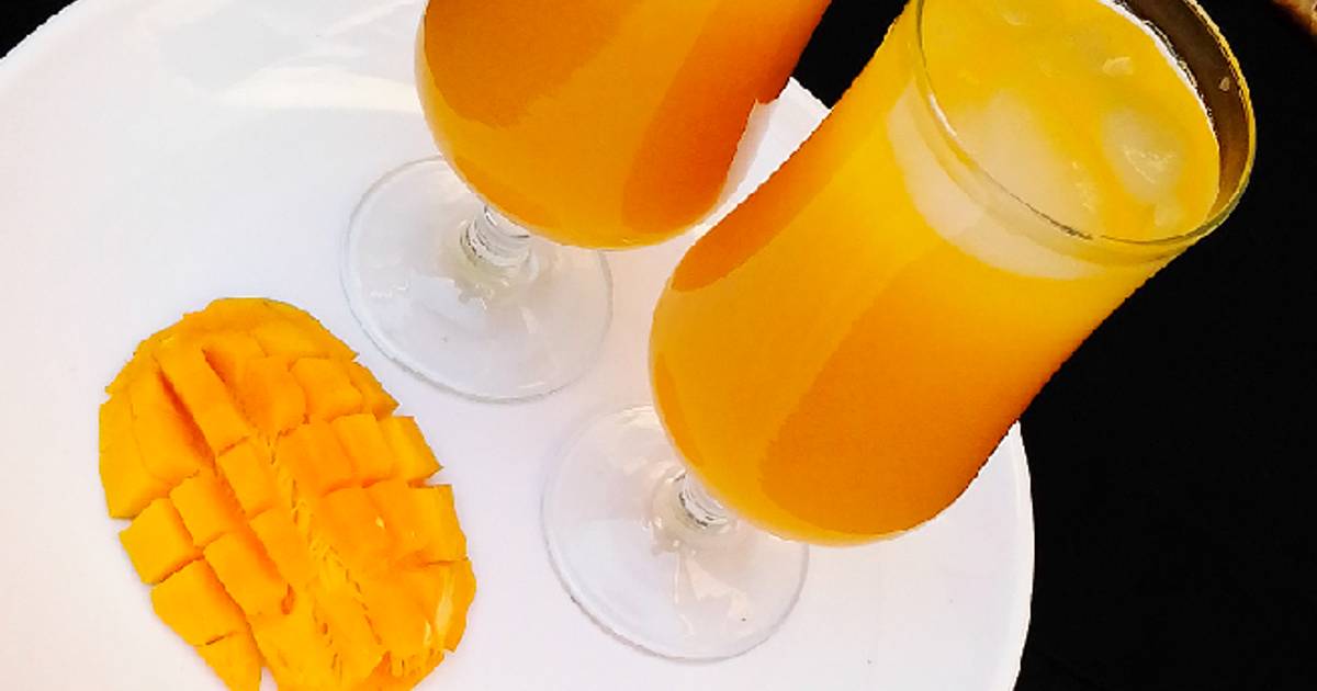 Mango juice Recipe by Amal safmus Cookpad