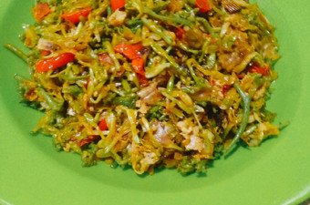 Cara Gampang Membuat Tumis bunga pepaya, Menggugah Selera