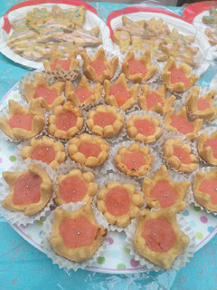 Una foto de Mini tartas de piña y manzana