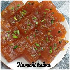 A picture of Karachi halwa.