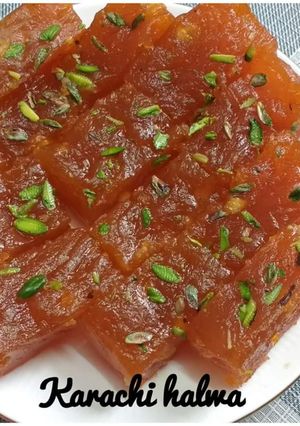A picture of Karachi halwa.