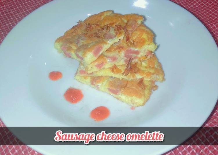 Omelette Keju Sosis