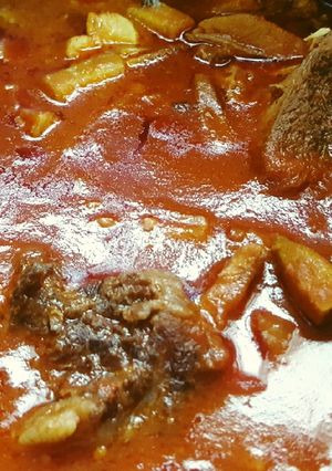 صورة لوصفة بامية عراقية على طريقة امي