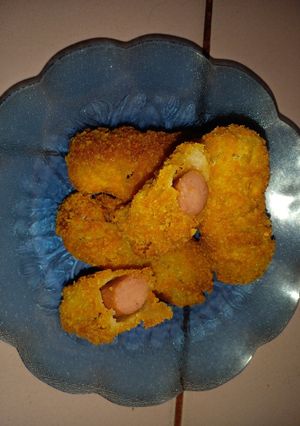 Foto resep Roti Goreng Isian Sosis