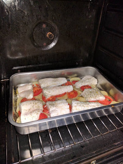 Una foto de Filetes de pescadilla al horno