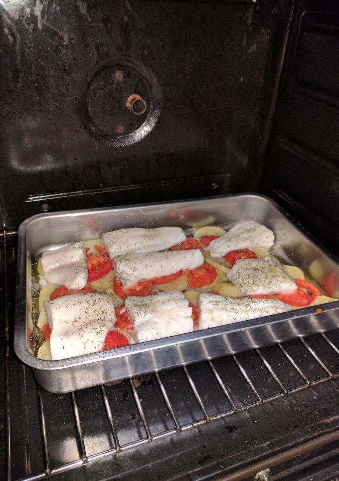 Una foto de Filetes de pescadilla al horno
