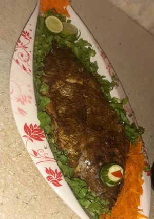 A picture of Grilled fish.
