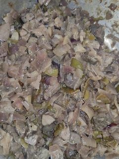 صورة لوصفة كبد وقوانص بطريقتي