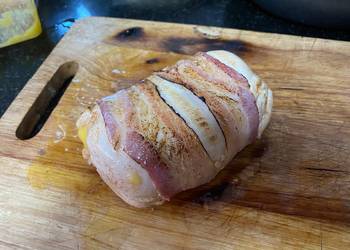 How to Cook Yummy Stuffed chicken breast wrapped in bacon  WOW 