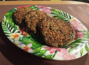 Una foto de Hamburguesas de caraotas negras
