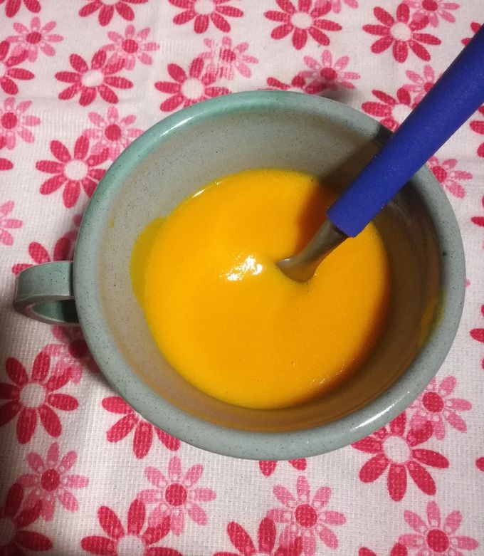 Una foto de Sopa crema de Anco y Jengibre