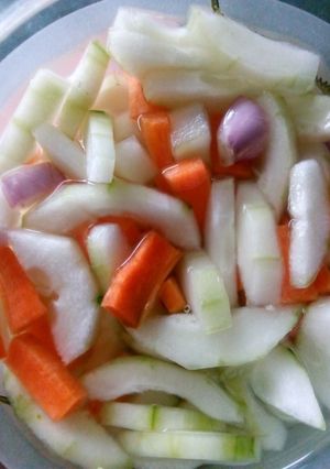 Foto resep Acar timun mentah