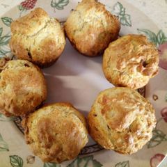 A picture of Parmesan and pancetta scones.