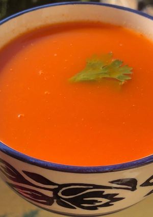 A picture of Tamater (tomato) Shorba.
