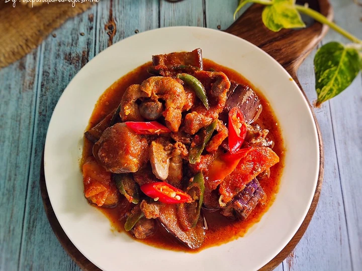 Cara Gampang Membuat Resep  Sambal Goreng Ati Ampela Terong Ungu yang Bisa Manjain Lidah, Menggugah Selera