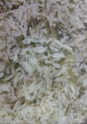 عکسی از دستور سبزی پلو با ماهی
