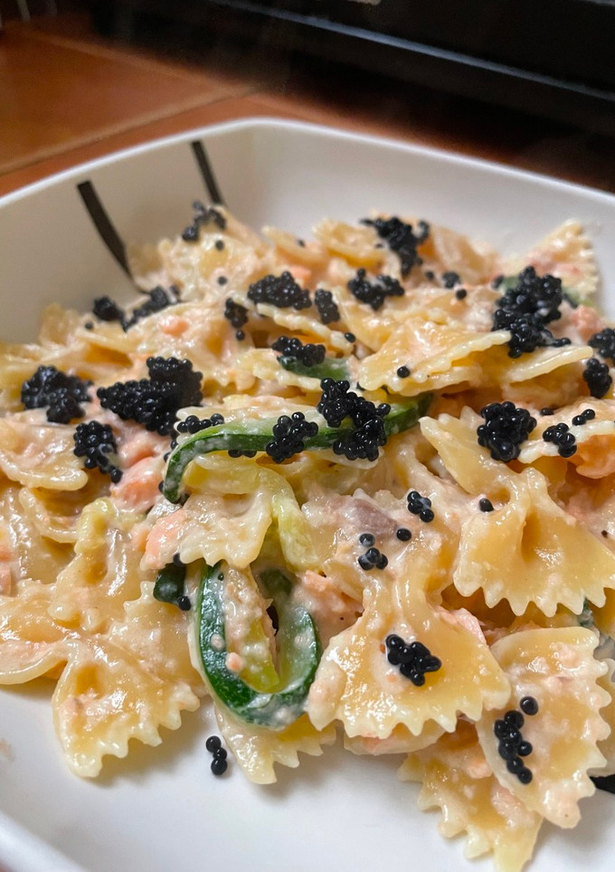 Una foto de Farfalle alla zarina