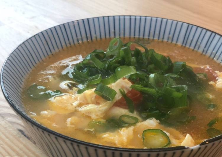 Steps to Prepare Any-night-of-the-week Tomato egg soup