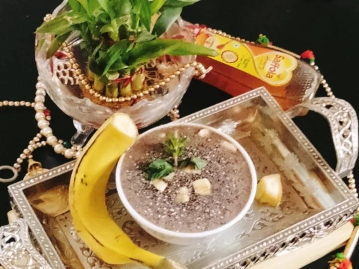 Recipe Banana smoothie Bowl banana chia seeds smoothie Bowl which Delicious