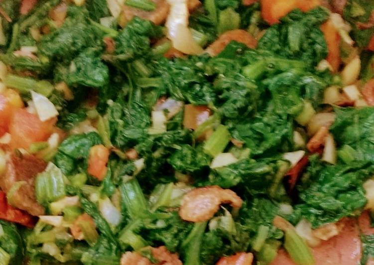 Recipe of Speedy Spinach (Palak) and Veggies Curry