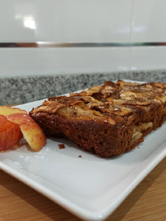 Una foto de Pudín de manzana, canela y miel 🍎🍯