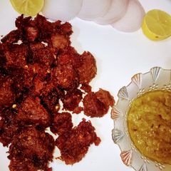 A picture of Boti chatkhara fry.
