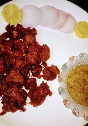 A picture of Boti chatkhara fry.