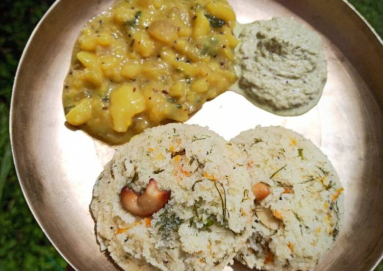 Step-by-Step Guide to Make Any-night-of-the-week RAVA IDLI😍