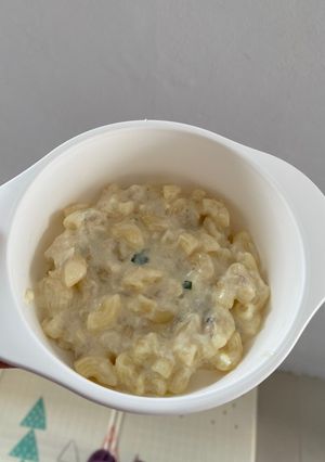Foto resep [MPASI] Macaroni Chicken Carbonara 9mo+