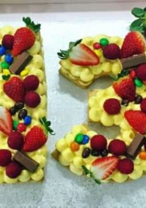 Una foto de Torta de números