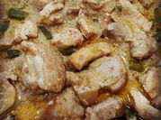 A picture of coconut chicken stew
