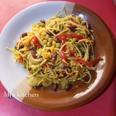 A picture of Sweet corn pasta.