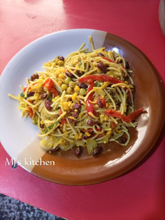 A picture of Sweet corn pasta.