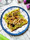 Open Sandwich with Whole Wheat Bread and Avocado