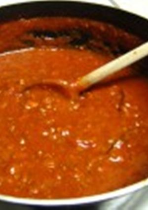 A picture of Peanut kara chutney.