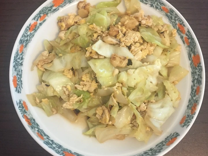 Easy Steps to Make Recipes Stir fry cabbage with egg the Awesome  Perfect.