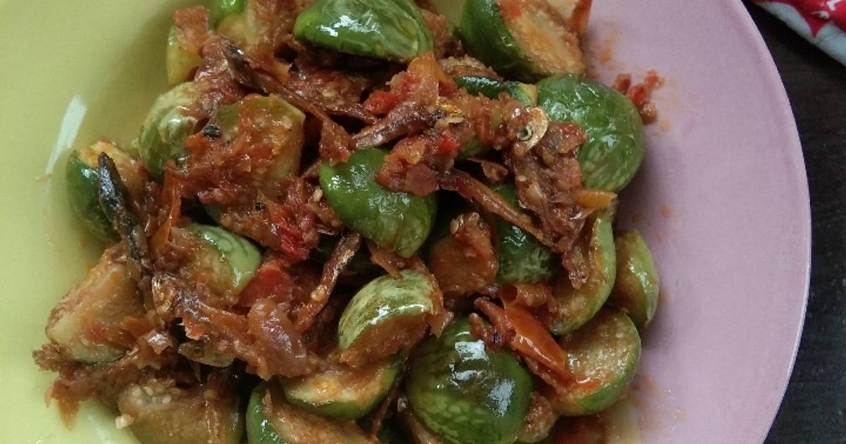 Resep Sambal Terong Teri Saus Tiram Oleh Bunda Melvy Sofia Cookpad