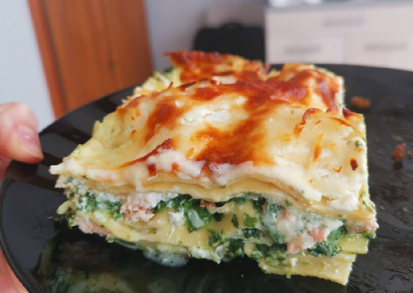 Lasagnes saumon ricotta épinards