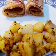 Leftover RICE PARANTHA😋💕 A picture of Leftover RICE PARANTHA😋💕.