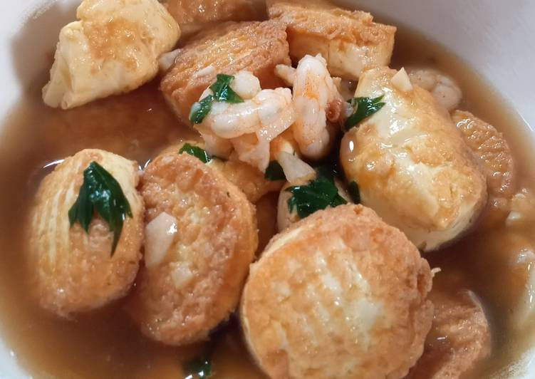 Sapo Tahu Saos Tiram