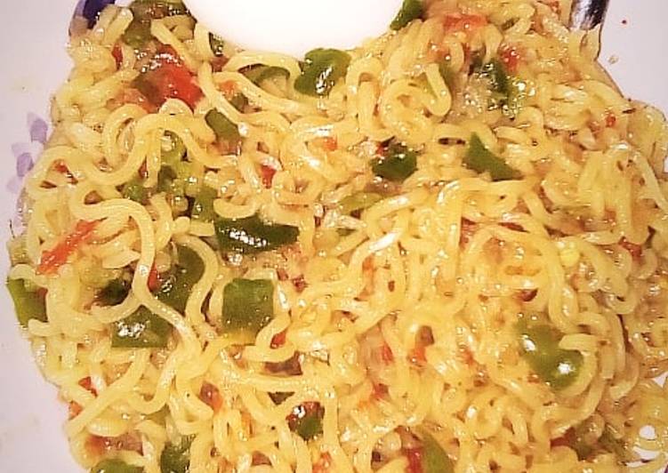 Recipe of Quick Dry Indomie with egg