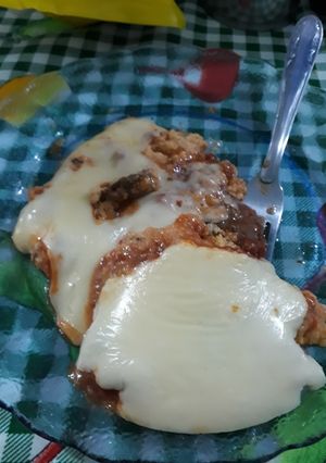 Una foto de Pizza con sobrante de polenta
